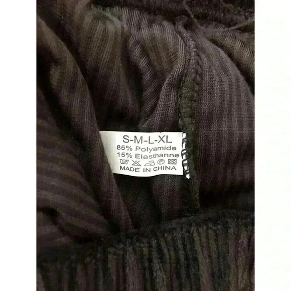 Unbranded Juniors Small Black Cordurory Pull On Pants Skinny Leg Elastane Blend - Picture 4 of 4